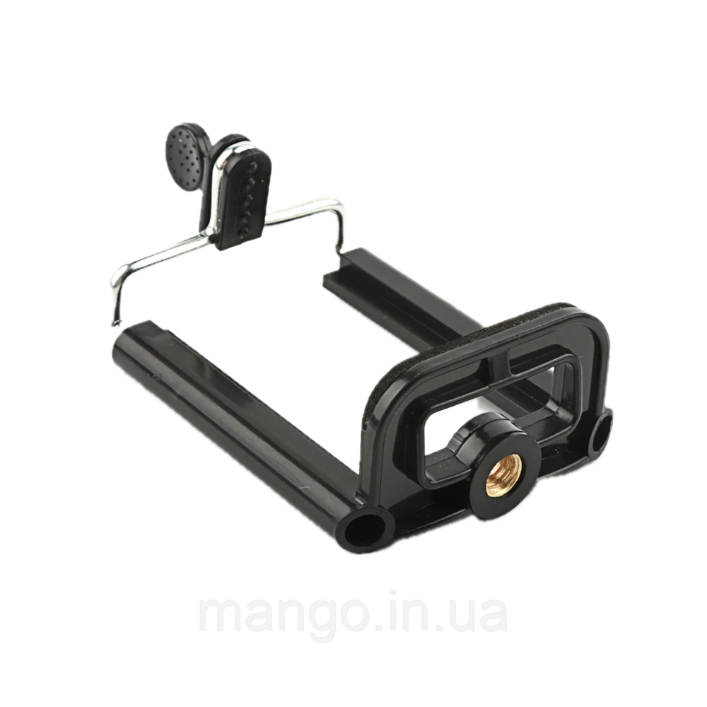 Тримач для телефону універсальний, кріплення на штатив 1/4 дюйма чи монопод, фото 1