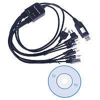 Кабель USB програматор для рацій, універсальний адаптер для налаштування та прошивки