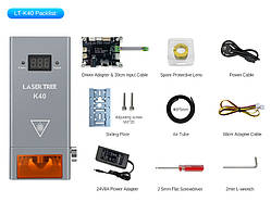 Потужний лазер Laser Tree K40 40Вт 450нм з подачею повітря для різання й гравіювання, модуль ЧПК