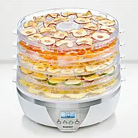 Сушарка для овочів і фруктів Silver Crest SDA 350 A2 цифрова з таймером для приготування сухофруктів і в'яленого м'яса