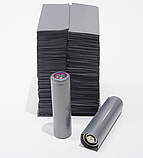 Термоусадочна плівка для акумуляторів 18650 сіра ПВХ набір 100шт термоусадка ізоляційна обгортка, фото 2