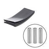 Термоусадочна плівка для акумуляторів 18650 сіра ПВХ набір 100шт термоусадка ізоляційна обгортка, фото 4