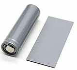 Термоусадочна плівка для акумуляторів 18650 сіра ПВХ набір 100шт термоусадка ізоляційна обгортка, фото 6