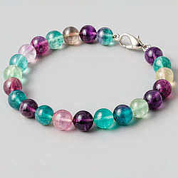 Флюорит Ø8 браслет, 0388ТФ