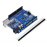Arduino Uno R3 плата ATmega328PB з USB Type-C, контролер AVR з чипом CH340G для DIY проєктів та навчання, фото 6