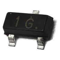 Транзистор BC847C NPN біполярний, чіп 100 шт у корпусі SOT-23 BC847 1G