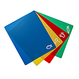 Набір кухонних розділювальних дощок 4шт гнучкі 33×27×0.25 см, кольорові, поліпропілен, фото 2