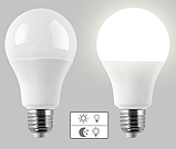 Лампа LED E27 9Вт з датчиком звуку та освітленості економічна автоматична, фото 3