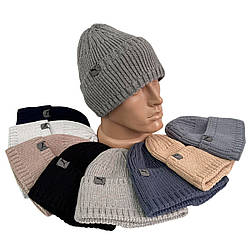 Чоловіча подвійна шапка зі спортивною биркою "Віскоза" Розмір: 55- 60 (17338)