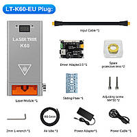 Потужний лазер з подачею повітря 60 Вт 450 нм Laser Tree K60 для різання та гравіювання CNC
