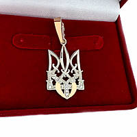 Підвіска срібна з золотими пластинами