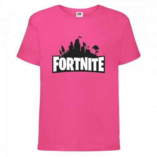 Футболка дитяча Фортнайт (Fortnite 02) рожева, розміри 104-116-128-140-152-164, фото 1