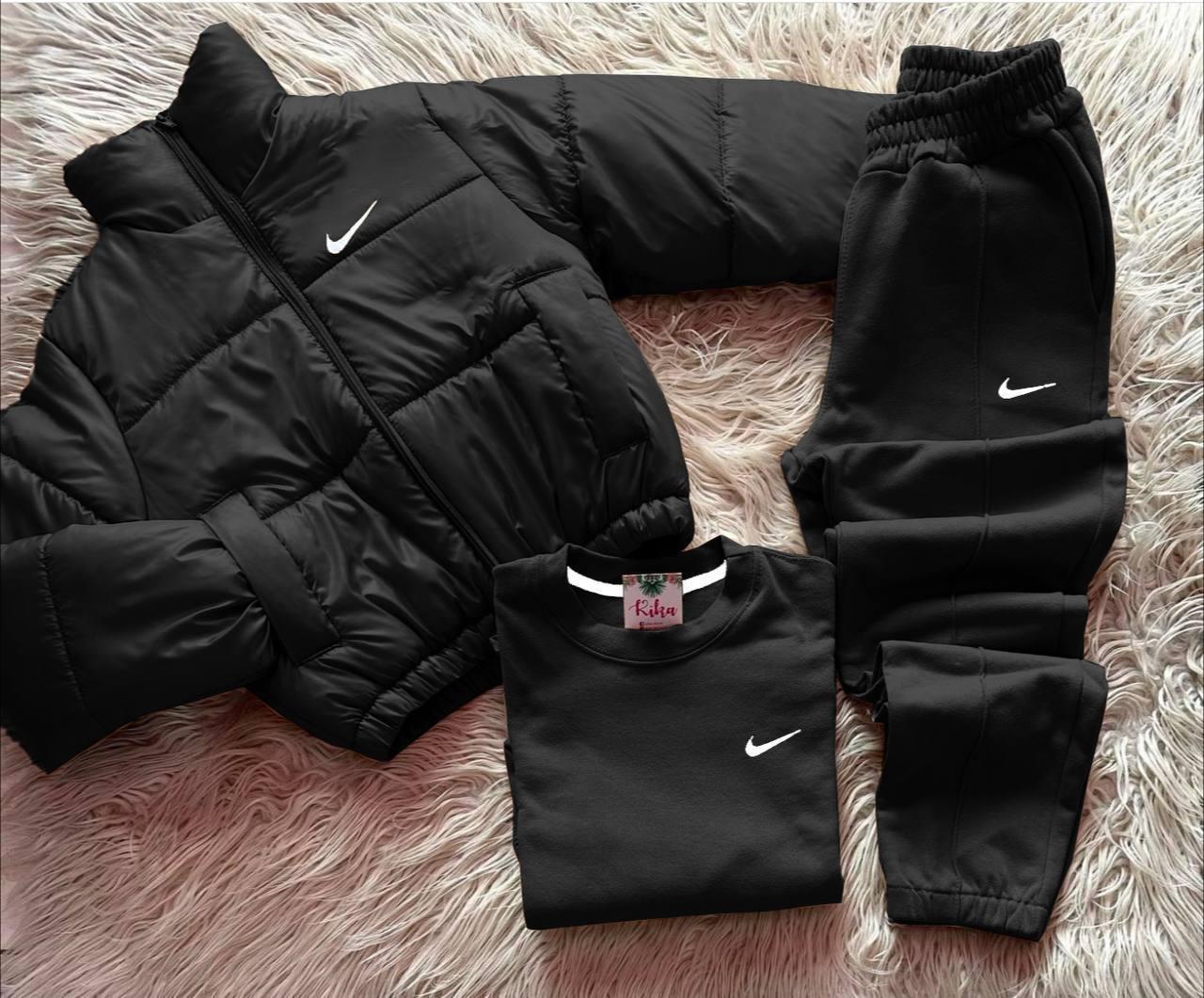 Костюм трійка з курткою на затяжках Модель: 1422-237 Колір: чорний, бежевий, фото 1