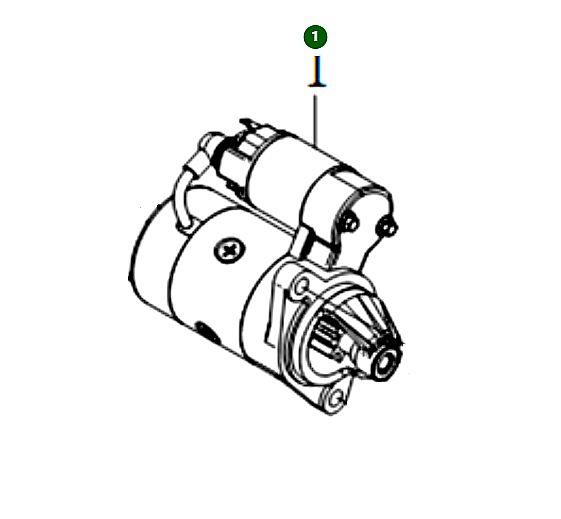 Стартер (електричний 12V) у комплекті для мотоблоку Husqvarna TF545DE, фото 1