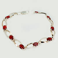 Браслет срібний з золотом