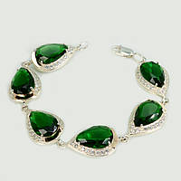 Браслет зі срібла із золотом