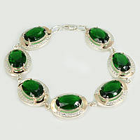 Срібний браслет із золотом