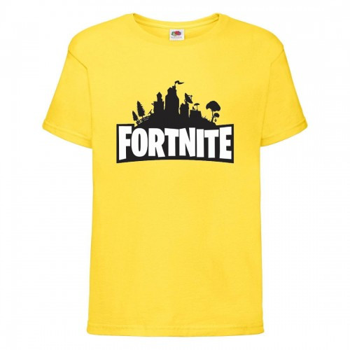 Футболка дитяча Фортнайт (Fortnite 02) жовта, розміри 104-116-128-140-152-164, фото 1