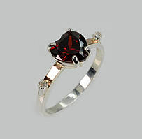 Срібна кільця із золотими напайками