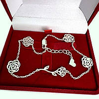 Срібний браслет на ногу, Бр1038