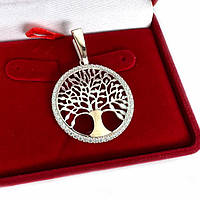 Срібна підвіска з пластинами золота "Дерево життя"