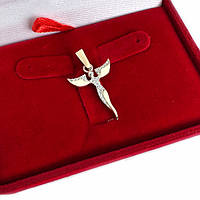 Срібна підвіска з пластинами золота