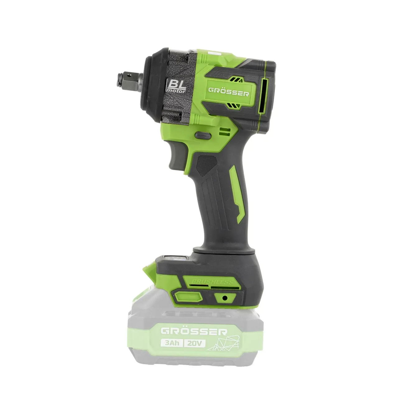 Акумуляторний гайковерт Grosser GTW 780 (Без акб і ЗП), фото 1