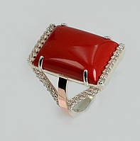 Срібна кільця з кабашоном