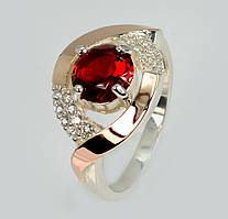 Срібна кільця із золотими накладками