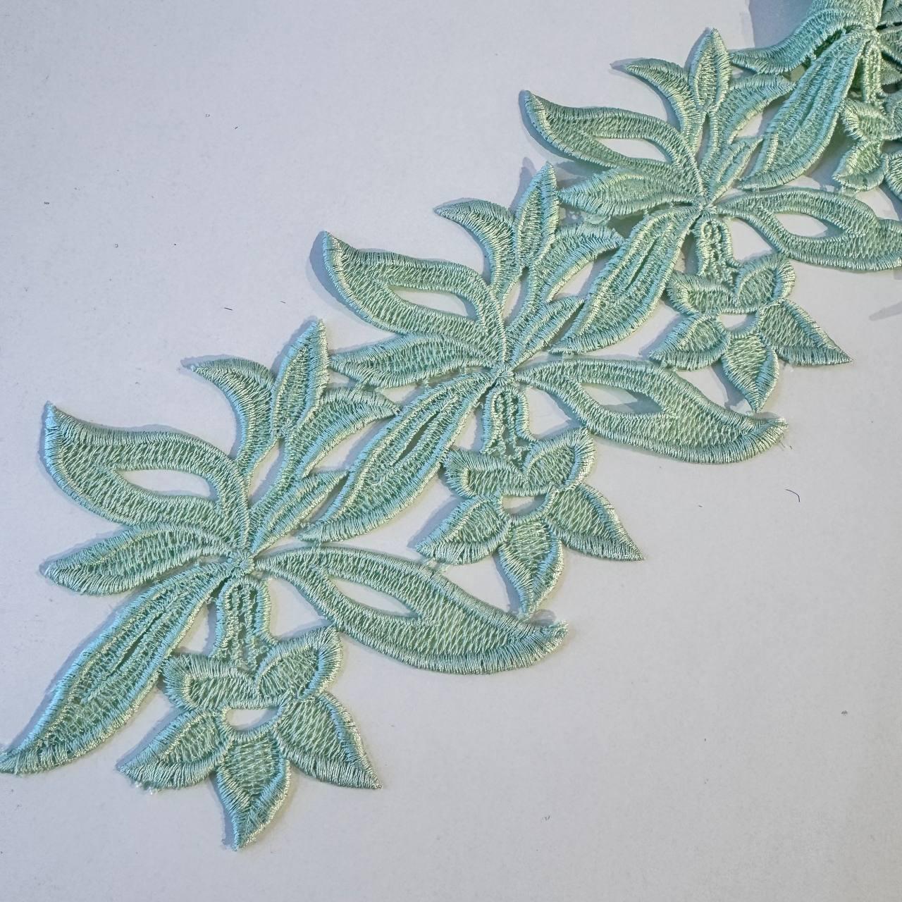 Мереживний фрагмент 13х11см, колір Tiffani, (пара)