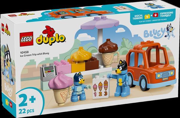 Конструктор LEGO DUPLO Bluey Подорож із морозивом із Блуї 22 деталі (10458), фото 1