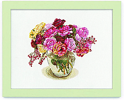 Набір для вишивання хрестиком Cosmo Квіткова композиція з трояндами 552108