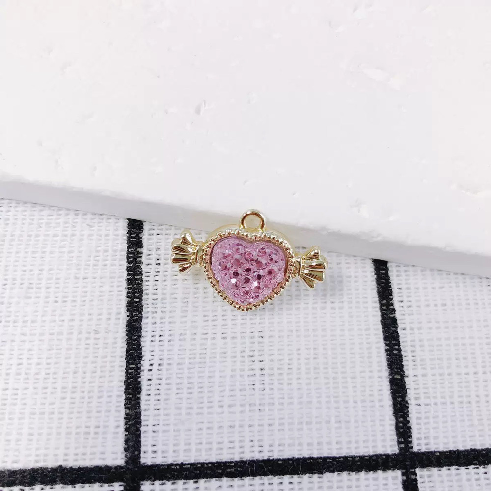 Підвіска для рукоділля Сердечко, підвіска для створення прикрас