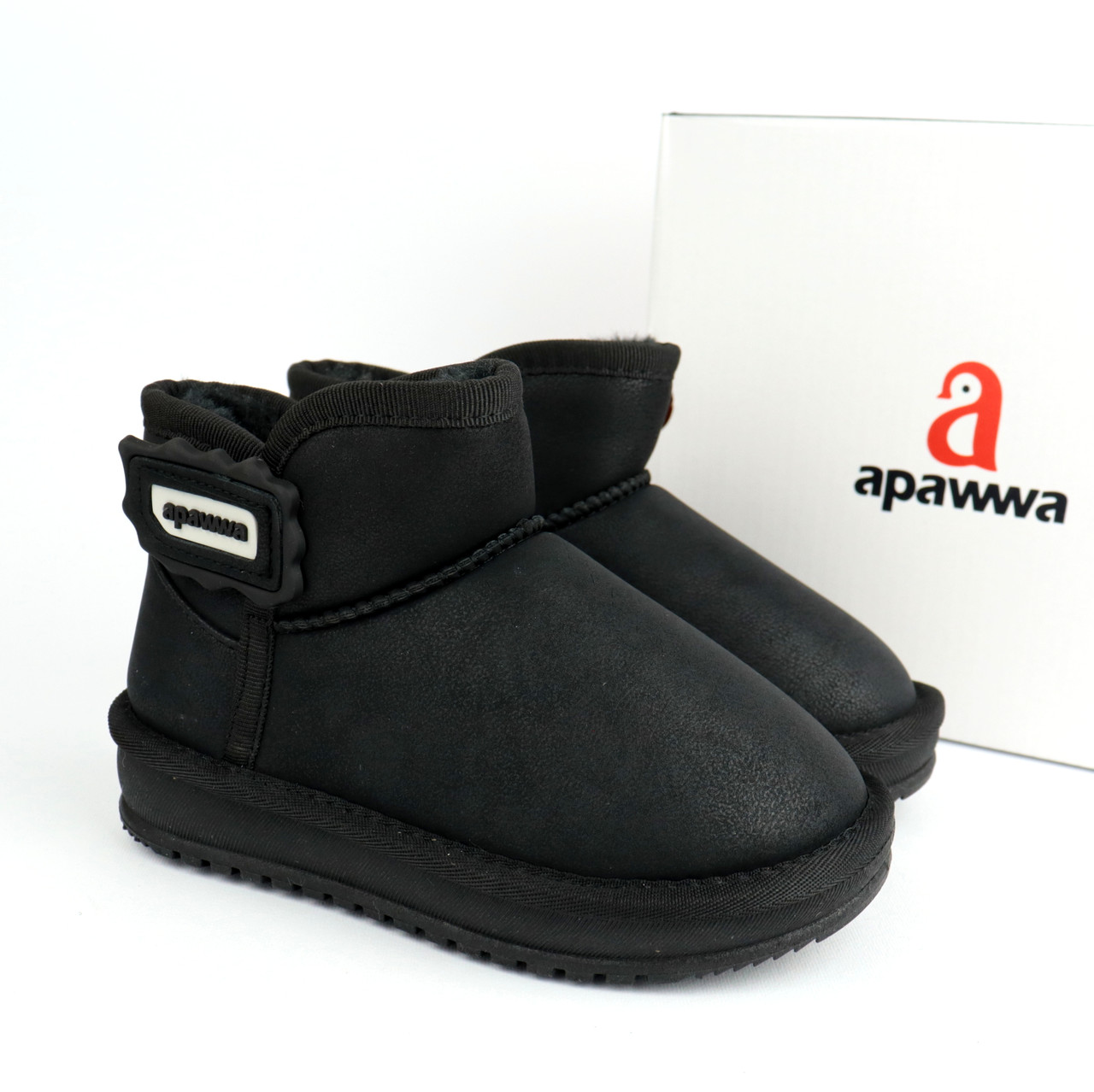 Уггі дитячі зимові чорні Apawwa розмір, фото 1