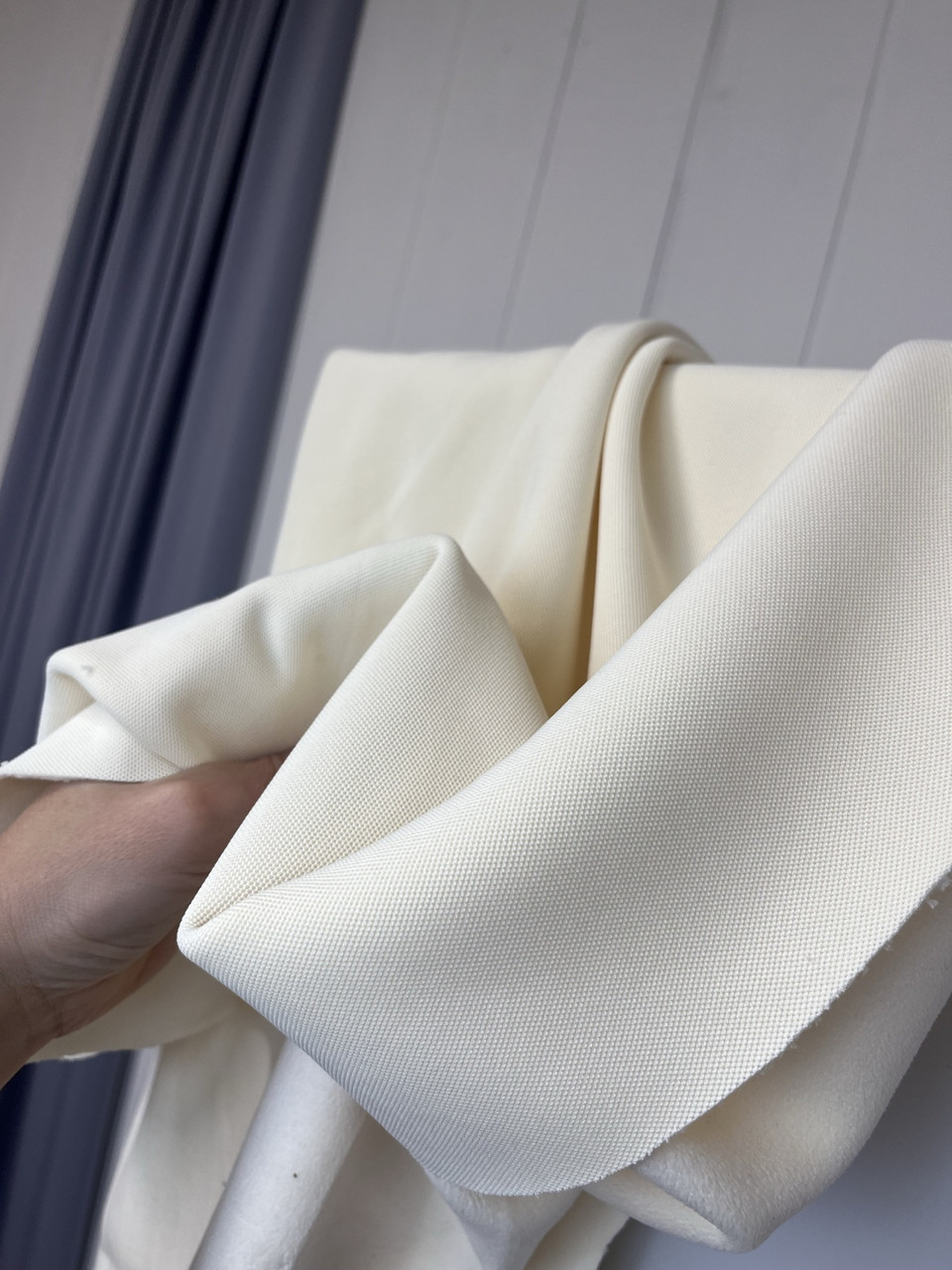 Оксфорд на флісі Молоко, фото 1