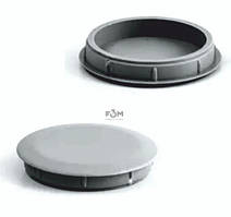 Заглушка F3M для отвору d-35мм пластикова сіра