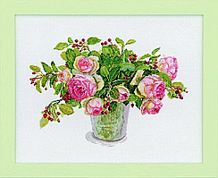 Набір для вишивання хрестиком Cosmo Троянда та червнева ягода 552102