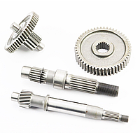 Редуктор GY6 50 4-тактний 139QMB комплект 4 шт (вал первинний, вторинний короткий, шестерні)