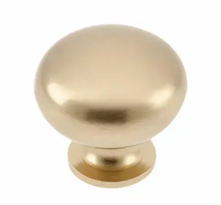 Ручка кнопка GTV BERGAMO d 32 мм Шампань, stal, фото 1