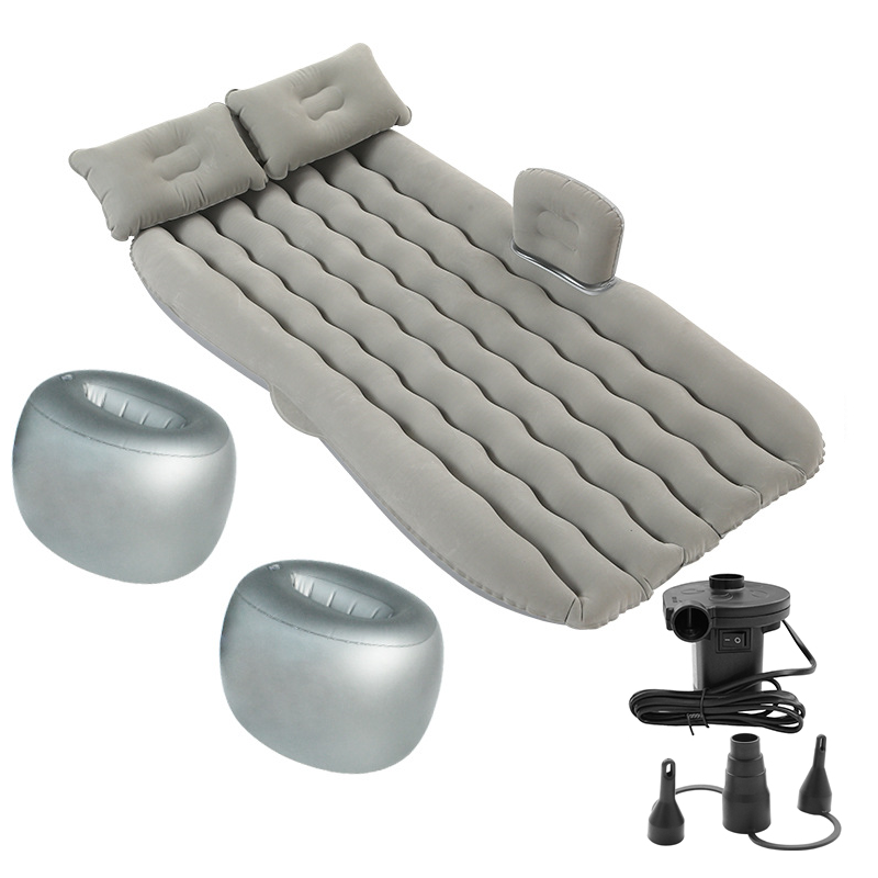 Надувний автомобільний матрац для заднього сидіння + подушки KT7001908 сірий PeremogaUA, фото 1