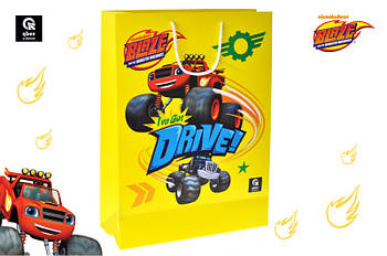 Пакет паперовий L QB004-203 "Блиск і диво-машини" р.31x42x12 см qbee