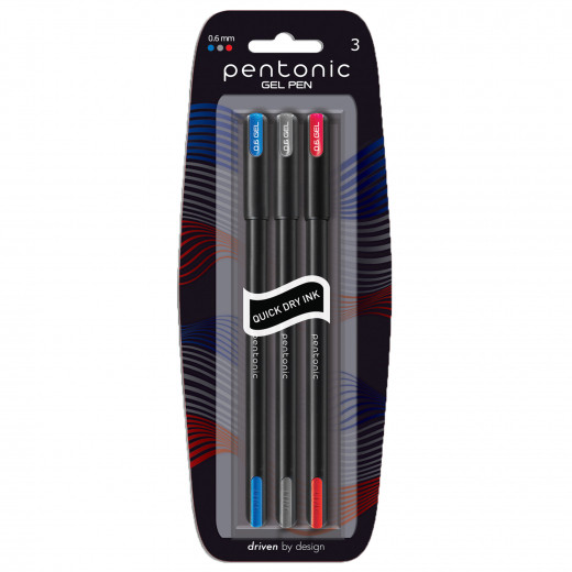 Ручка гелева Pentonic мікс кольорів 0,6 мм LINC, ЦІНА ЗА 3ШТ, фото 1