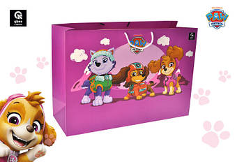 Пакет паперовий XL QB004-304 "Щенячий Патруль: Команда дівчат" р.50x35x17 см qbee
