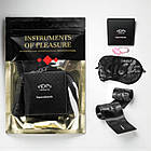 Набір аксесуарів для романтичних ігор маска наручники гель вібро-кільце для пар інтимних задоволень Bijoux