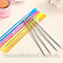 Голка-відаля для чищення обличчя косметологічна двостороння, L=8см, фото 2