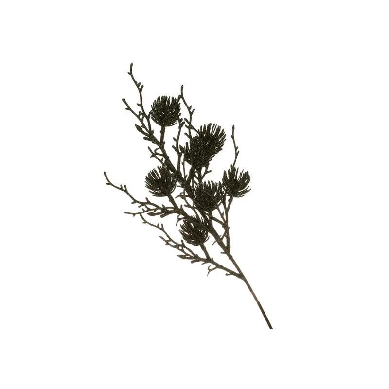Декоративна гілка 51 см Штучні матеріали для декору та флористики Чорна