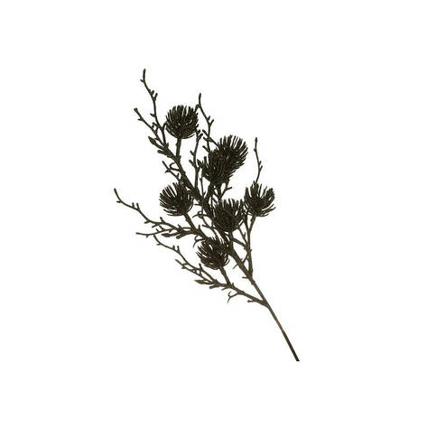 Декоративна гілка 51 см Штучні матеріали для декору та флористики Чорна, фото 1