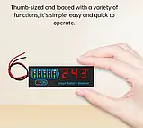 Універсальний індикатор заряду 7-55 В 3S-14S для літійійійійних літій залізофосфатних і кислотних акумуляторів, фото 5