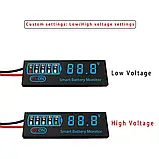Універсальний індикатор заряду 7-55 В 3S-14S для літійійійійних літій залізофосфатних і кислотних акумуляторів, фото 6