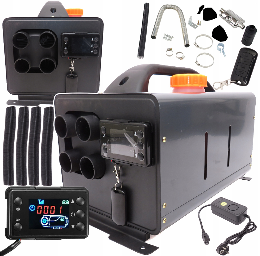 Автономний дизельний обігрівач з РК-дисплеєм 8кВт Powermat (Польща), фото 1